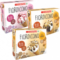 Despar supermercati offerta 6 coni Despar  panna -amarena  - panna e cioccolato